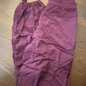 Purple dance studio pants lululemon